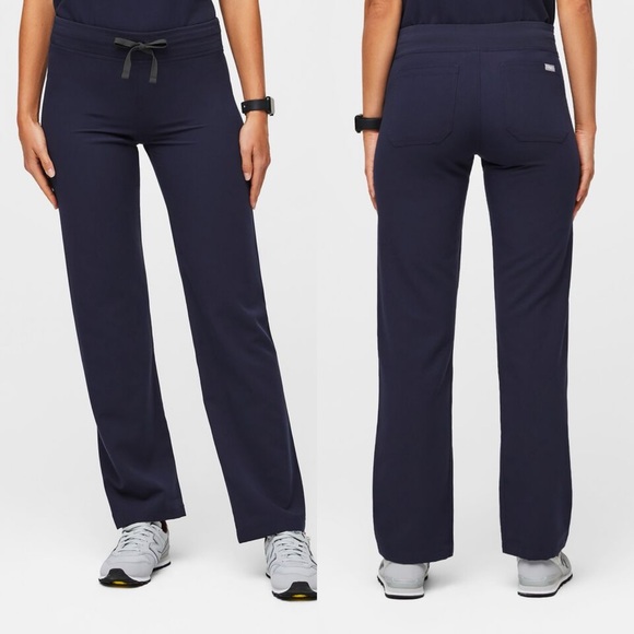 Figs Pants - Figs Livingston Basic Scrub Pants Navy Blue